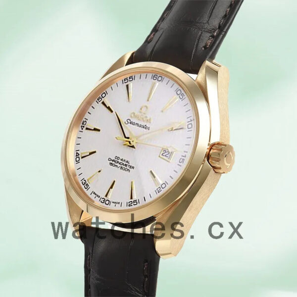 Omega Seamaster 41mm SeamasterWSL-004 Men Leather Strap Replica Watches - Image 3