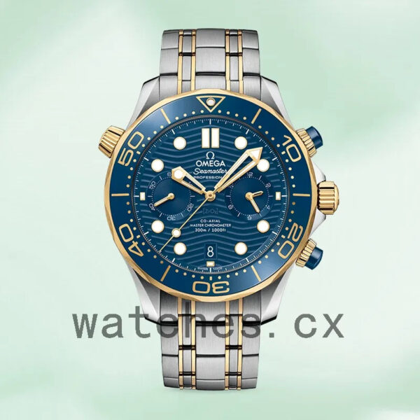 Omega Seamaster Men 44mm 210.20.44.51.03.001 Bracelet Blue Dial Replica Watches - Image 2