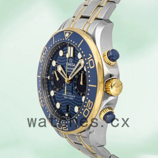 Omega Seamaster Men 44mm 210.20.44.51.03.001 Bracelet Blue Dial Replica Watches - Image 3
