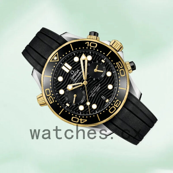 Omega Seamaster 44mm 210.22.44.51.01.001 Men Rubber Band Replica Watches - Image 3