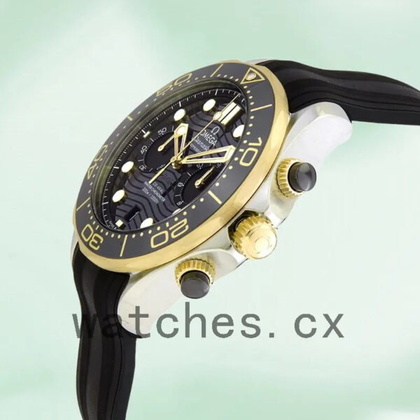 Omega Seamaster 44mm 210.22.44.51.01.001 Men Rubber Band Replica Watches - Image 4