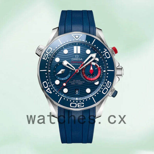Omega Seamaster 44mm Men 210.30.44.51.03.002 Blue Dial Replica Watches - Image 2