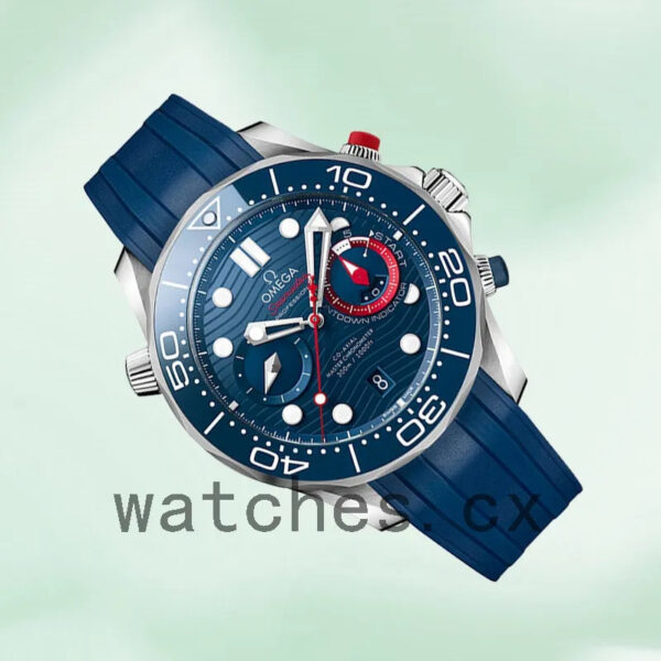 Omega Seamaster 44mm Men 210.30.44.51.03.002 Blue Dial Replica Watches - Image 3