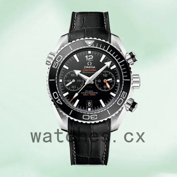 Omega Seamaster 215.33.46.51.01.001 Men 45mm Leather Strap Replica Watches - Image 2