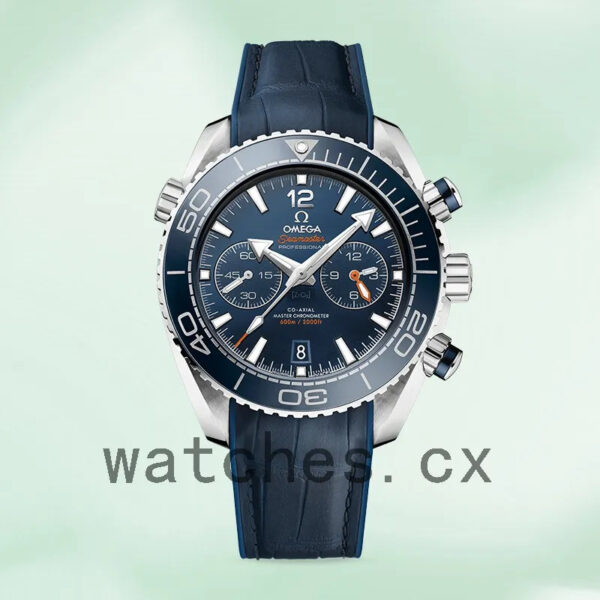 Omega Seamaster Men 45mm 215.33.46.51.03.001 Silver-tone Blue Dial Replica Watches - Image 2
