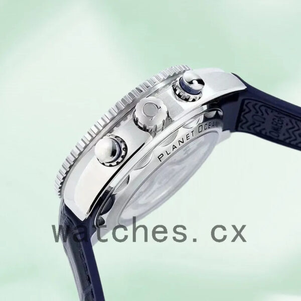 Omega Seamaster Men 45mm 215.33.46.51.03.001 Silver-tone Blue Dial Replica Watches - Image 3