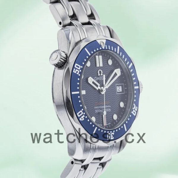 Omega Seamaster 2223.80.00 Men 41mm Silver-tone Blue Dial Replica Watches - Image 3