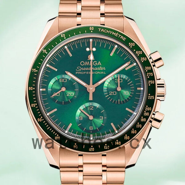 Omega Speedmaster Men 42mm 310.60.42.50.10.001 Bracelet Green Dial Replica Watches