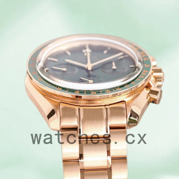 Omega Speedmaster Men 42mm 310.60.42.50.10.001 Bracelet Green Dial Replica Watches - Image 3