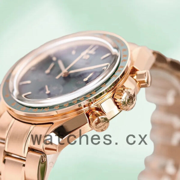 Omega Speedmaster Men 42mm 310.60.42.50.10.001 Bracelet Green Dial Replica Watches - Image 4