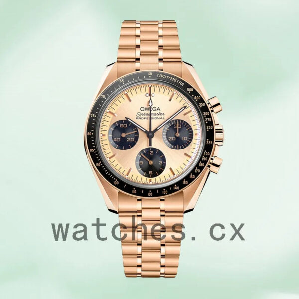Omega Speedmaster 42mm Men 310.60.42.50.99.002 Rose Gold Dial Replica Watches - Image 2
