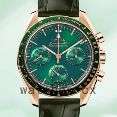 Omega Speedmaster Men 42mm 310.63.42.50.10.001 Green Dial Replica Watches