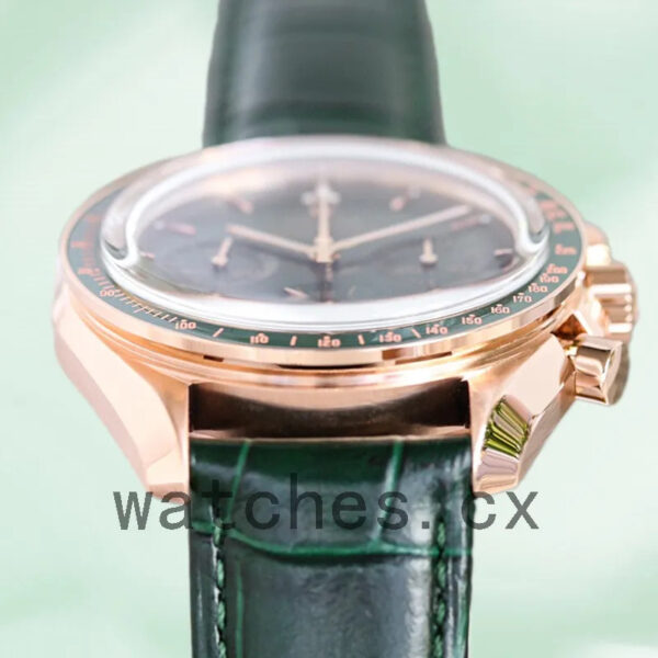 Omega Speedmaster Men 42mm 310.63.42.50.10.001 Green Dial Replica Watches - Image 4