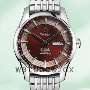 Omega De Ville Men 41mm 431.60.41.22.13.001-001 Brown Dial Silver-tone Replica Watches