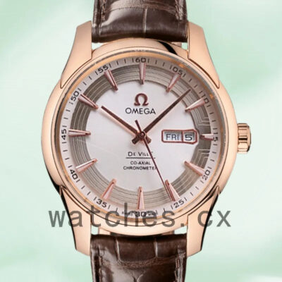Omega De Ville Men 431.63.41.22.02.001 41mm Leather Strap Replica Watches