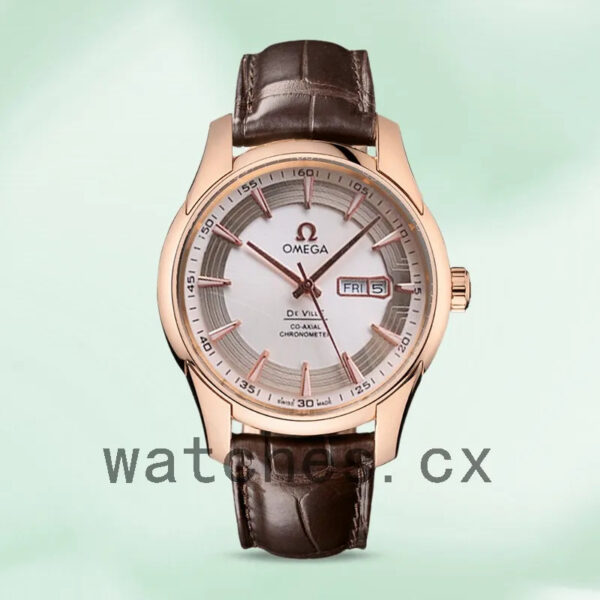 Omega De Ville Men 431.63.41.22.02.001 41mm Leather Strap Replica Watches - Image 2