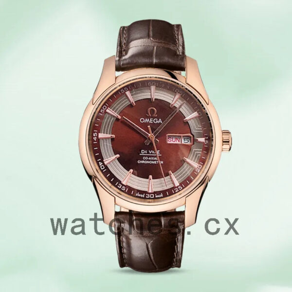 Omega De Ville 41mm 431.63.41.22.13.001 Men Automatic Rose Gold-tone Replica Watches - Image 2