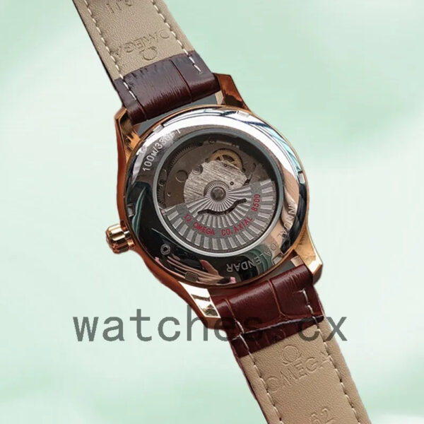 Omega De Ville 41mm 431.63.41.22.13.001 Men Automatic Rose Gold-tone Replica Watches - Image 3
