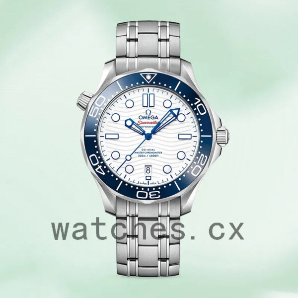 Omega Seamaster 42mm 522.30.42.20.04.001 Men White Dial Bracelet Replica Watches - Image 2