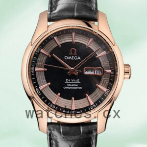 Omega De Ville 41mm DevilleBKSL-001 Men Rose Gold-tone Replica Watches