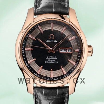 Omega De Ville 41mm DevilleBKSL-001 Men Rose Gold-tone Replica Watches