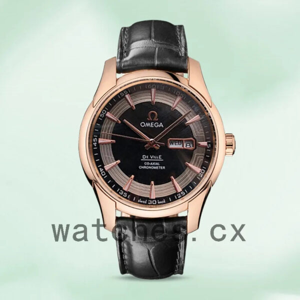 Omega De Ville 41mm DevilleBKSL-001 Men Rose Gold-tone Replica Watches - Image 2