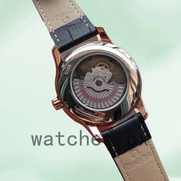 Omega De Ville 41mm DevilleBKSL-001 Men Rose Gold-tone Replica Watches - Image 4