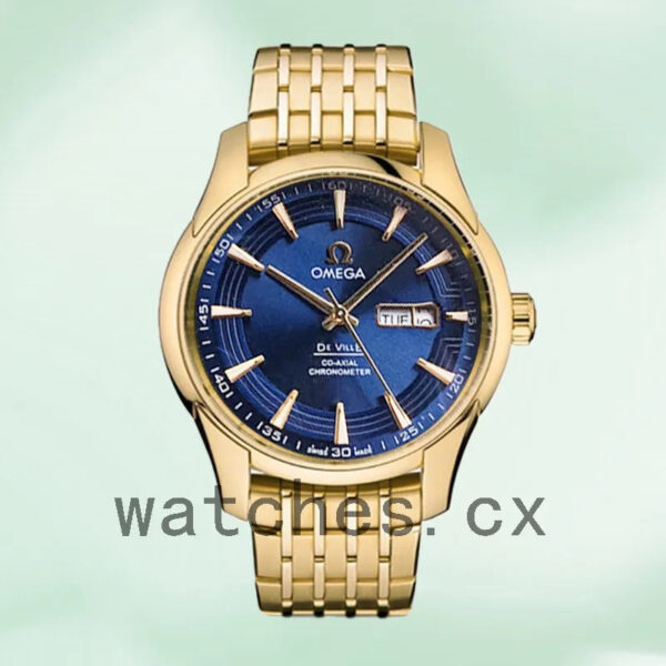 Omega De Ville DevilleBLSB-004 41mm Men Bracelet Gold-tone Replica Watches - Image 2