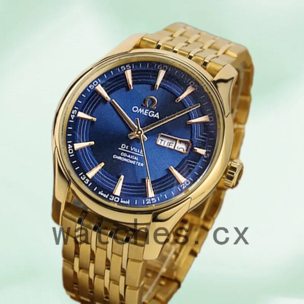 Omega De Ville DevilleBLSB-004 41mm Men Bracelet Gold-tone Replica Watches - Image 4