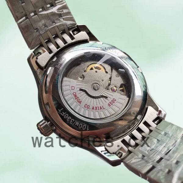 Omega De Ville DevilleBLSL-003 Men 41mm Bracelet Blue Dial Replica Watches - Image 4