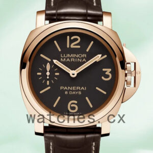 Panerai Luminor Marina PAM00511 44mm Men’s Rose Gold-tone Black Dial Replica Watches