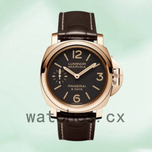 Panerai Luminor Marina PAM00511 44mm Men’s Rose Gold-tone Black Dial Replica Watches