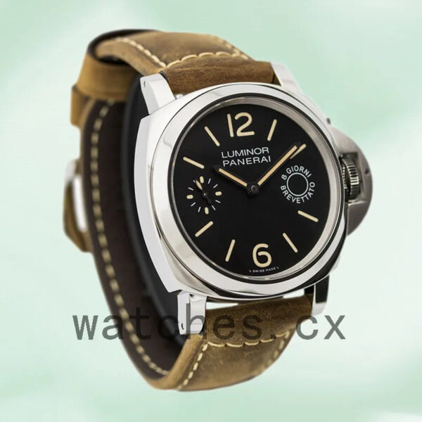 Panerai Luminor Marina 44mm PAM00590 Men’s Silver-tone Black Dial Replica Watches