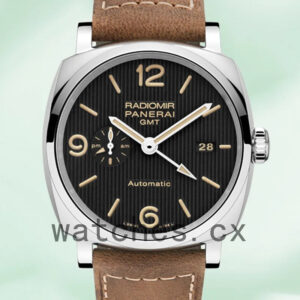 Panerai Radiomir 44mm PAM00657 Men’s Black Dial Leather Strap Replica Watches