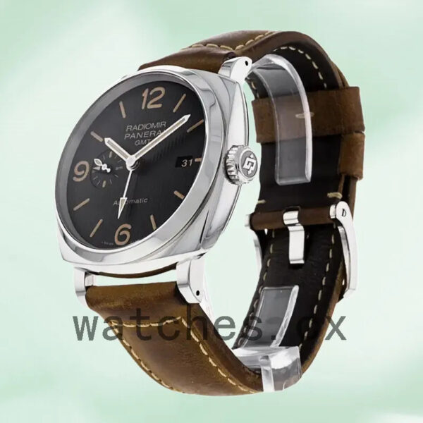 Panerai Radiomir 44mm PAM00657 Men’s Black Dial Leather Strap Replica Watches