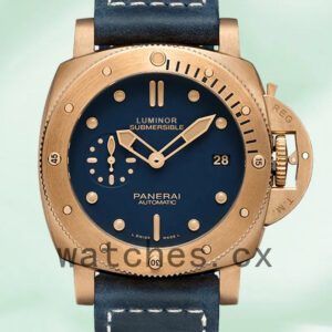Panerai Submersible 47mm Men’s PAM01074 Leather Strap Replica Watches