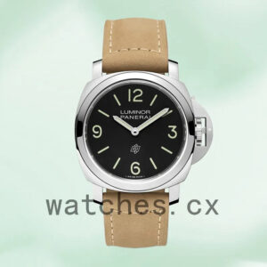 Panerai Luminor Men’s PAM01086-001 44mm Silver-tone Leather Strap Replica Watches