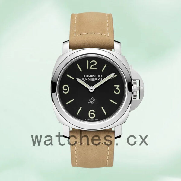 Panerai Luminor Men’s PAM01086-001 44mm Silver-tone Leather Strap Replica Watches