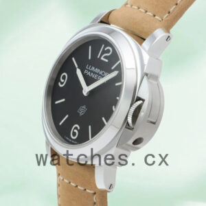 Panerai Luminor Men’s PAM01086-001 44mm Silver-tone Leather Strap Replica Watches