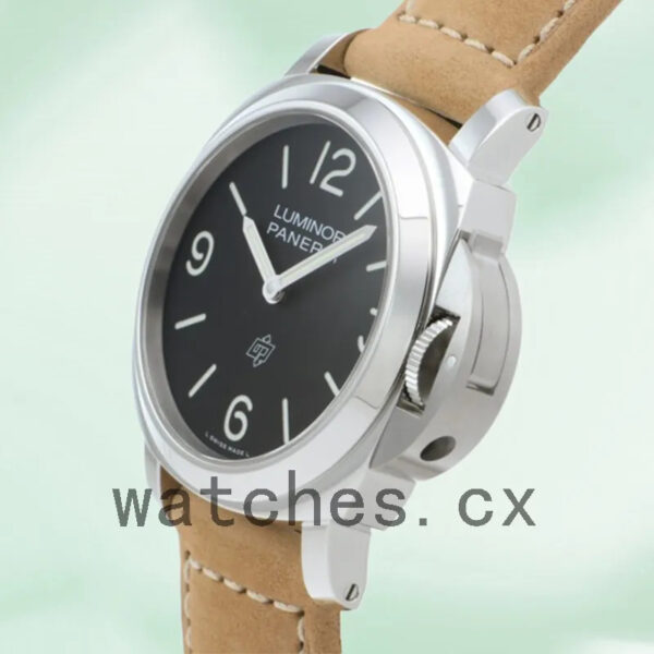 Panerai Luminor Men’s PAM01086-001 44mm Silver-tone Leather Strap Replica Watches