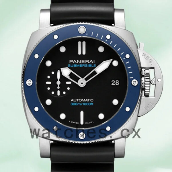 Panerai Submersible PAM01209 47mm Men’s Rubber Band Automatic Replica Watches