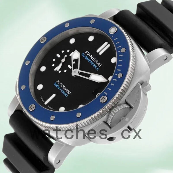 Panerai Submersible PAM01209 47mm Men’s Rubber Band Automatic Replica Watches