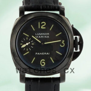 Panerai Luminor Marina Men’s 44mm PAM00004 Black Dial Replica Watches