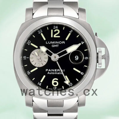 Panerai Luminor GMT Men’s 44mm PAM00161 Automatic Silver-tone Replica Watches
