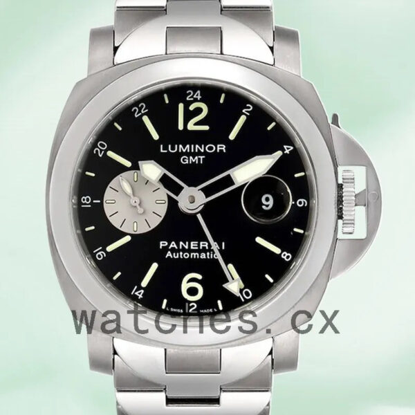 Panerai Luminor GMT Men’s 44mm PAM00161 Automatic Silver-tone Replica Watches