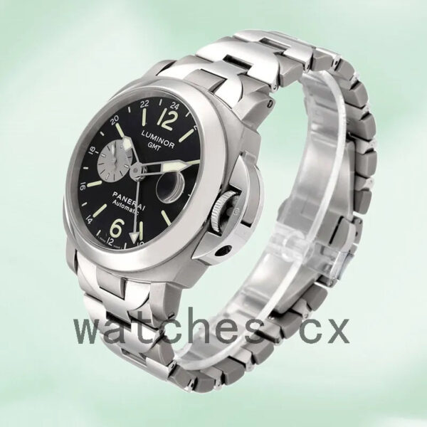 Panerai Luminor GMT Men’s 44mm PAM00161 Automatic Silver-tone Replica Watches