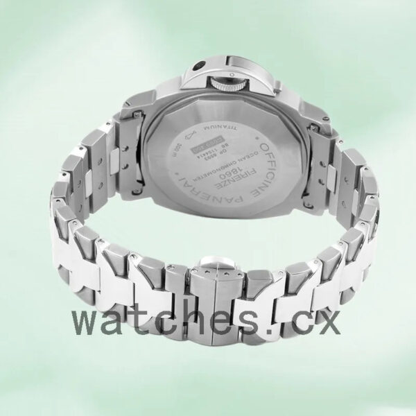 Panerai Luminor GMT Men’s 44mm PAM00161 Automatic Silver-tone Replica Watches - Image 4