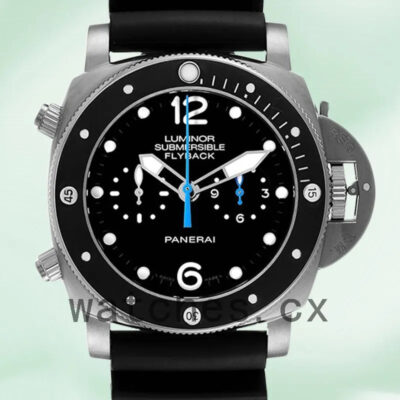 Panerai Luminor Submersible PAM00615 47mm Men’s Black Dial Silver-tone Replica Watches