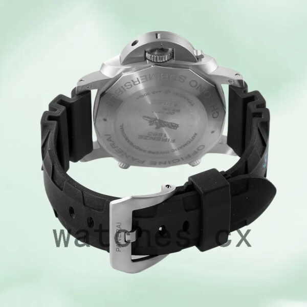 Panerai Luminor Submersible PAM00615 47mm Men’s Black Dial Silver-tone Replica Watches - Image 4