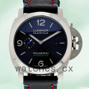 Panerai Luminor Marina 1950 PAM00727 44mm Men’s Leather Strap Black Dial Replica Watches